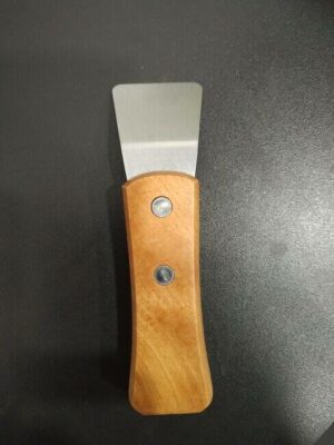 Špachtle malá 40x145mm ohnutá nerez
