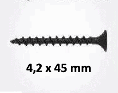 Šrouby 4,2 x 45 mm (Balení 100 ks)
